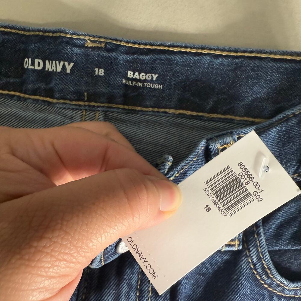 Old Navy Baggy Non-Stretch Jeans for Boys, 18, 805566 - Picture 4 of 8
